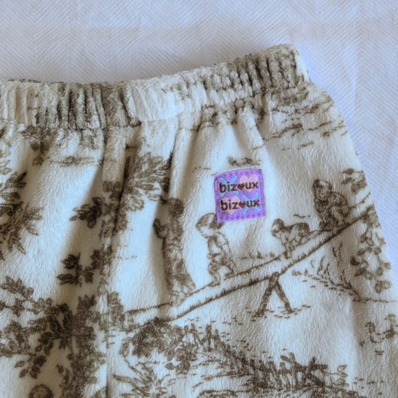 bizoux toile velour matching outfit set with faux fur trim 12 months baby girl - Picture 11 of 16